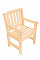 Vrtna stolica od punog bora LONDON (32 mm)