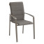 Aluminijska fotelja CAPRI (sivo-smeđa) - sivo-smeđe