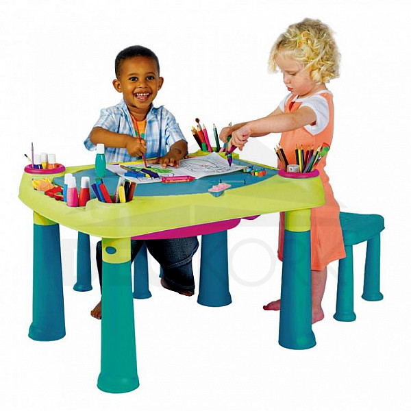 Dječji multifunkcionalni stol PLAY (plavo-zeleni)