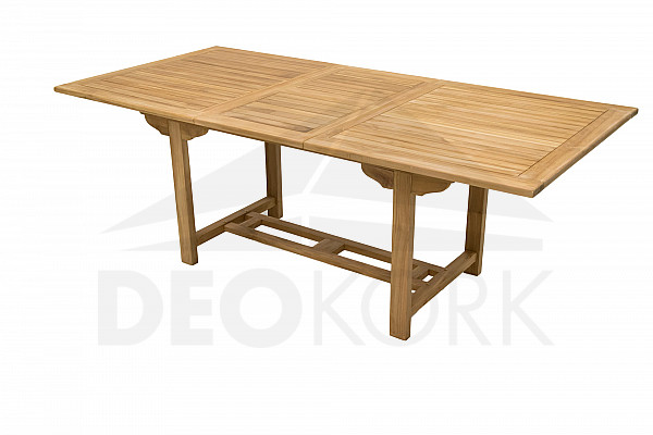 Pravokutni vrtni stol MONTANA 160/210 x 90 cm (tik) OŠTEĆEN