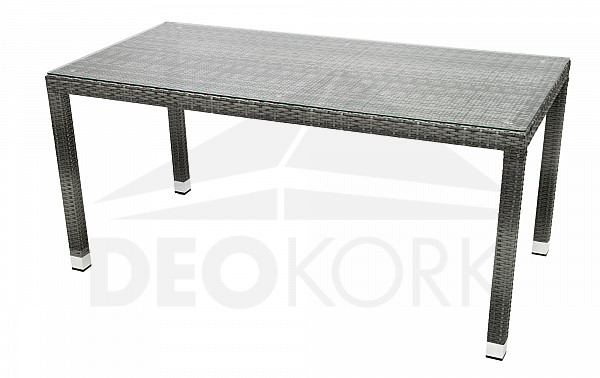Vrtni stol od ratana NAPOLI 160x80 cm (siv)
