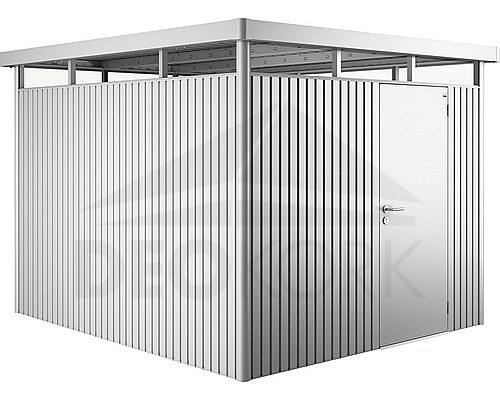 Vrtna kućica BIOHORT Highline H5 275 × 315 cm (srebrna metalik)