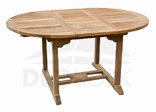 Ovalni vrtni stol SANTIAGO 120/170 cm (tikovina)