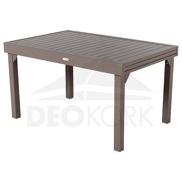 Aluminijski stol FERRARA 135/270x90 cm (sivo-smeđi)