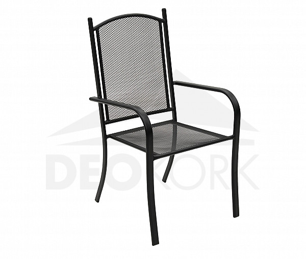 Metalna fotelja NANCY (crna)