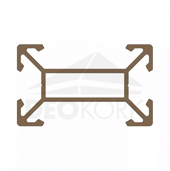 CLICK SUSTAV Osnovni aluminijski profil 4S 9250, 30x50x6000 mm, TWINSON