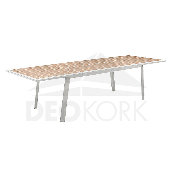Aluminijski stol NOVARA 220/314 cm (bijeli)