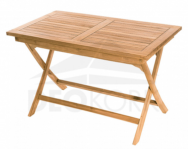 Vrtni sklopivi stol pravokutnik COIMBRA 120 x 70 cm (tikovina)