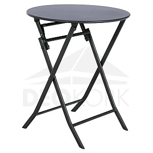 Aluminijski sklopivi stol SUNNY ø 60 cm (antracit)