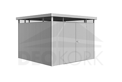 Vrtna kućica BIOHORT Highline H6 duo 315 × 315 cm (srebrna metalik)