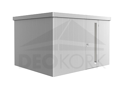 Vrtna kućica BIOHORT Neo 3D 384 × 292 cm (srebrna metalik)