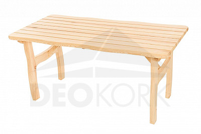 Masivni vrtni stol od borovine VIKING (40 mm) - različite duljine