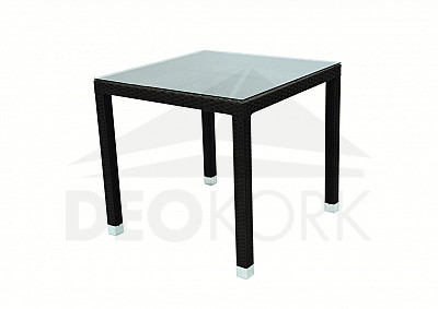 Vrtni stol od ratana NAPOLI 80x80 cm (smeđi)