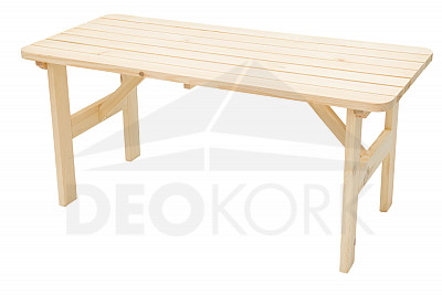 Puni vrtni stol od borovine 32 mm (200 cm)
