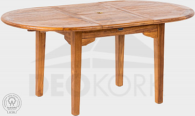 Vrtni stol od tikovine ELEGANTE 130/180x120 cm