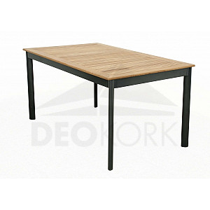 Fiksni aluminijski stol CONCEPT 150x90 cm (tikovina)