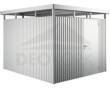 Vrtna kućica BIOHORT Highline H5 275 × 315 cm (srebrna metalik)