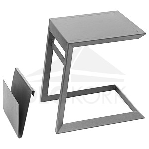 Metalni stolić LISBON (antracit)