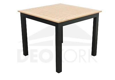 Aluminijski stol EXPERT WOOD 90x90 cm (antracit)