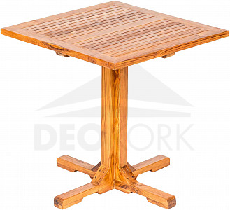 Vrtni stol od tikovine DANTE 75x75 cm