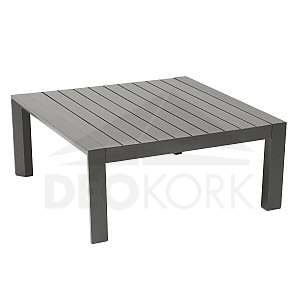 Aluminijski stol 89x89 cm VANCOUVER (sivo-smeđi)