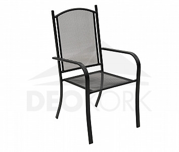 Metalna fotelja NANCY (crna)