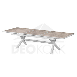 Aluminijski stol BERGAMO II. 250/330 cm (bijela)