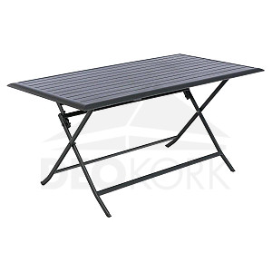 Aluminijski sklopivi stol VIRGINIA 150x80 cm (antracit)