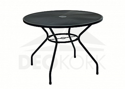 Metalni stol TAMPA ø 106 cm (crni)