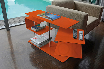 RADIUS DESIGN stol (X-CENTRIC TABLE 2 narančasta 570B) narančasta