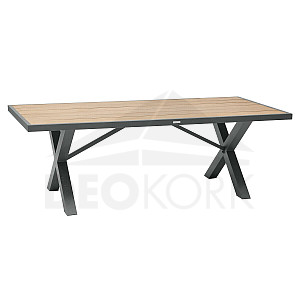 Aluminijski blagovaonski stol 220x100 cm TANZANIJA