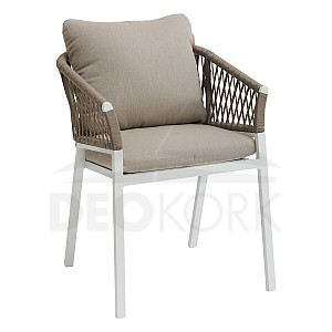 Aluminijska blagovaonska stolica COLUMBIA (bijela)