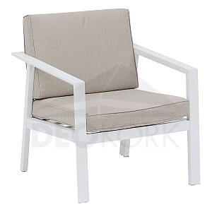 Aluminijska fotelja NOVARA (bijela)