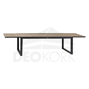 Aluminijski blagovaonski stol EMPERIA 220/340x110 cm