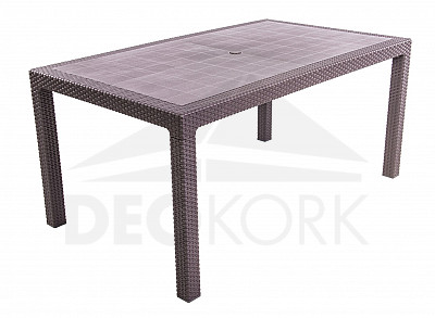 Vrtni stol od umjetnog ratana MANHATTAN 161x95 cm (smeđi)
