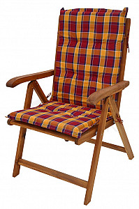 Podesiva vrtna stolica s jastukom WELLINGTON