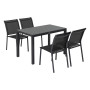 Aluminijski stol ACAPULCO 116x70 cm (antracit)