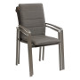 Aluminijska fotelja CAPRI (sivo-smeđa)
