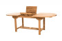Ovalni vrtni stol SANTIAGO 160/210 x 100 cm (tikovina)