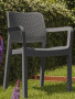 Vrtna plastična stolica KARA (antracit)