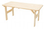 Vrtni stol od punog drva od borovine 32 mm (150 cm)