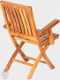 Vrtna sklopiva stolica od tikovine DORIS