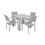 Aluminijski stol LAURA 90x90 cm