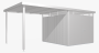Vrtna kućica BIOHORT Highline H6 315 × 315 cm (siva kvarc metalik)