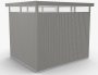 Vrtna kućica BIOHORT Highline H3 275 × 235 cm (siva kvarc metalik)