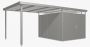 Vrtna kućica BIOHORT Highline H5 duo 275 × 315 cm (siva kvarc metalik)