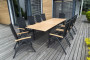 Aluminijski rastezljivi stol EXPERT WOOD 220/280x100 cm (antracit)