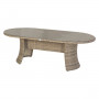 Ovalni blagovaonski stol od ratana 218 x 118 cm BORNEO LUXURY (smeđi)