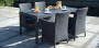 Vrtni stol od umjetnog ratana GIRONA 160x90 cm (antracit)