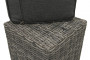 Stolica od ratana uklj. podstava 40 x 40 cm BORNEO LUXURY (siva)